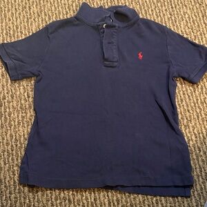 Ralph Lauren Navy Polo with Red Pony Embroidery